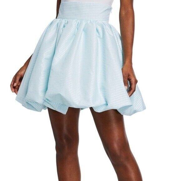Petersyn · Small · Lennon Mini Bubble Skirt · Striped · Aqua Blue · Party Style - Picture 1 of 12